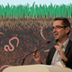 A scientist giving a presentation.